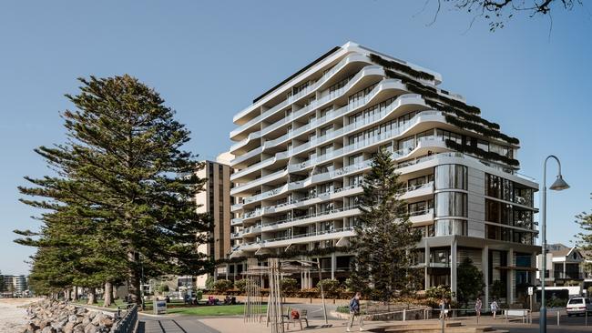 Artist's impression of Chasecrown $165m apartment development at 21-25 South Esplanade, Glenelg. Pic: Supplied