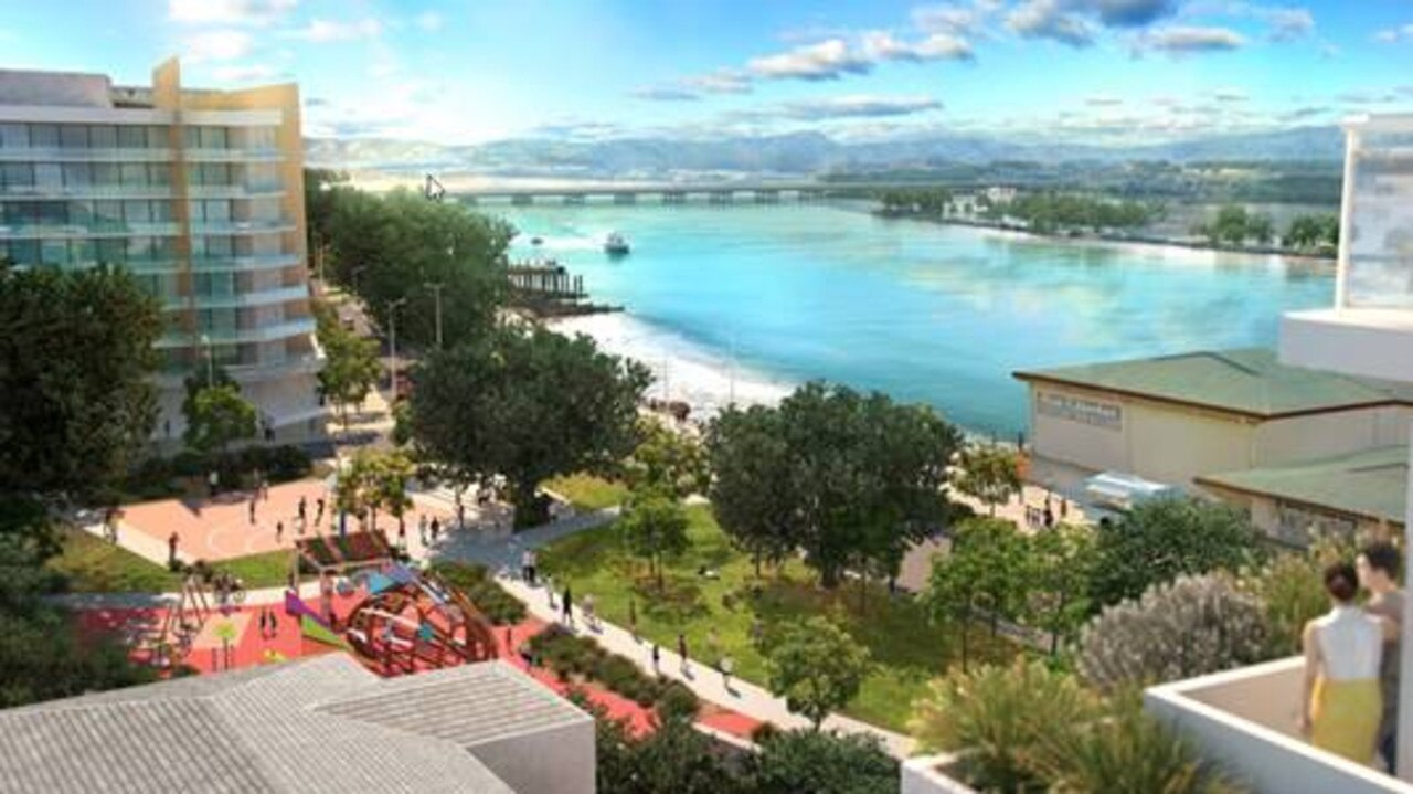 A concept image of part of the Mackay Waterfront Priority Development Area.