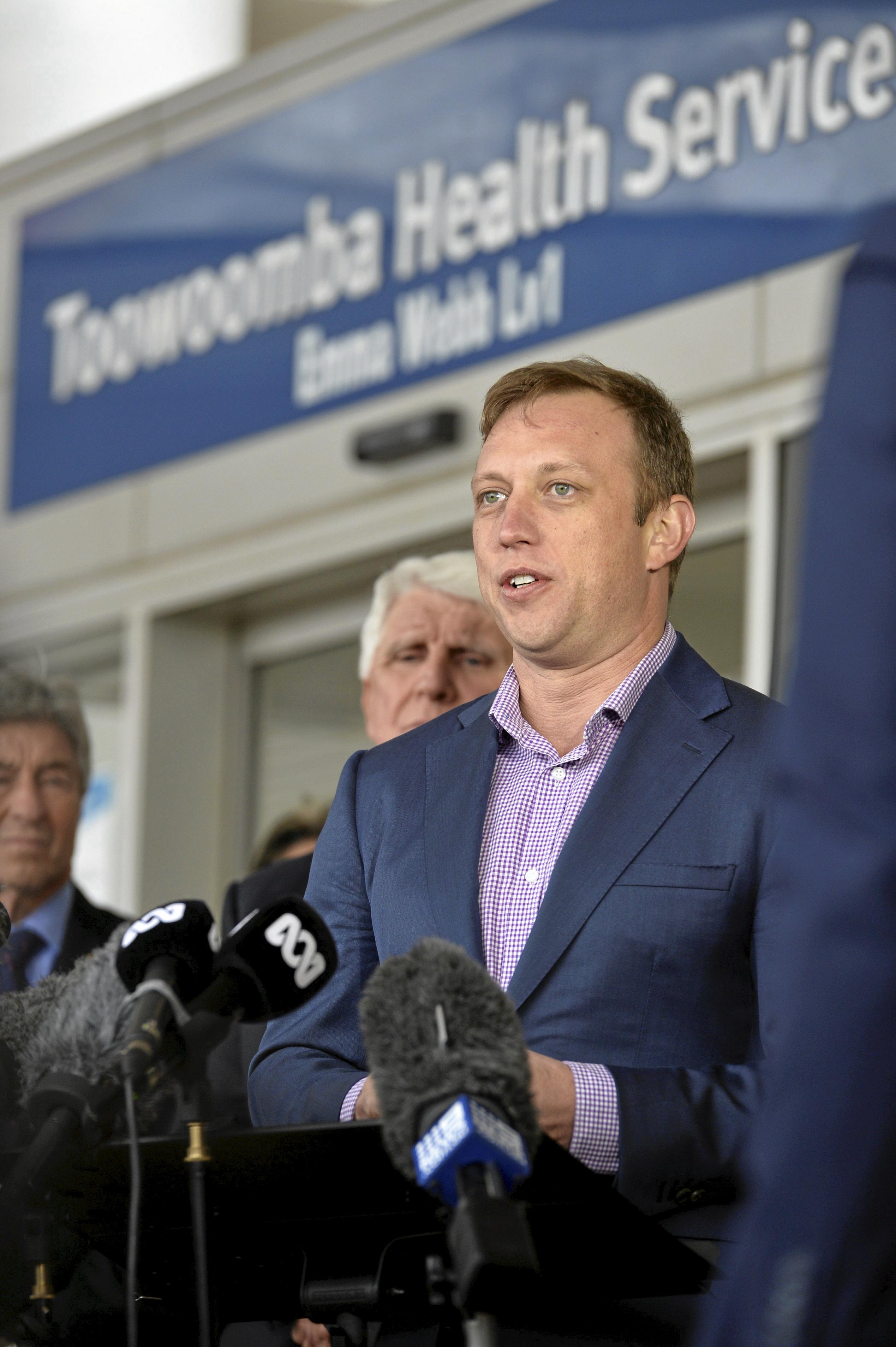 Premier Annastacia Palaszczuk and Minister for Health and Minister for Ambulance Services Dr Steven Miles at Toowoomba Hospital. Cabinet in Toowoomba. September 2018. Picture: Bev Lacey