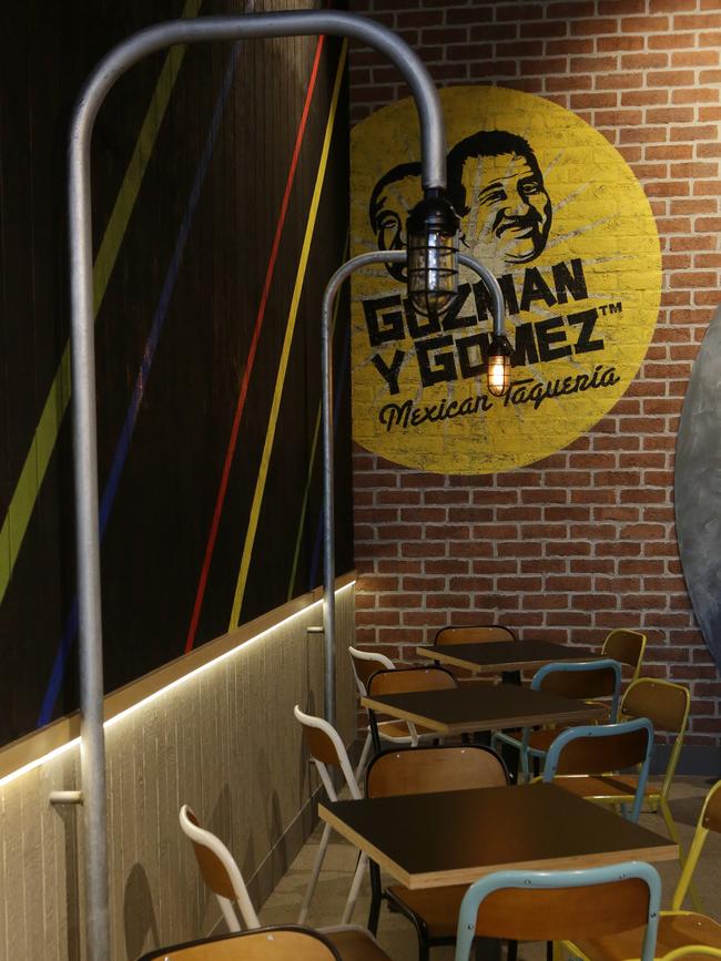 Interior of a Guzman Y Gomez Mexican restaurant. Photo: Timothy Clapin