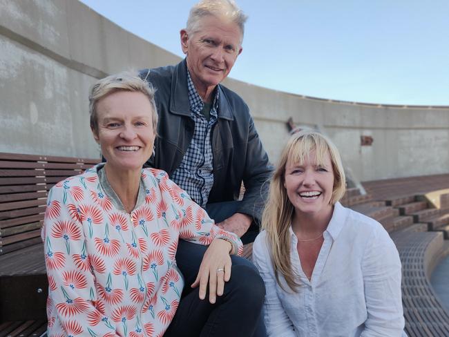 Anna Cerneaz, Graeme Wood and Ange Boxall of Spring Bay Mill, Triabunna, Tasmania for TasWeekend Lead Arts story by Amanda Ducker Dec 2020. Pic one use only please.