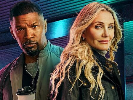 Jamie Foxx and Cameron Diaz star in Netflix film, Back in Action. Supplied