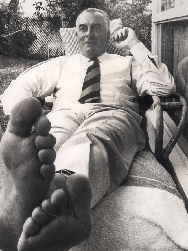 Gough Whitlam at his Cabramatta home in 1970.