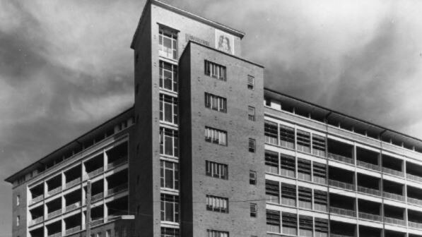 Historical photo of the Duncombe building at the Mater site.