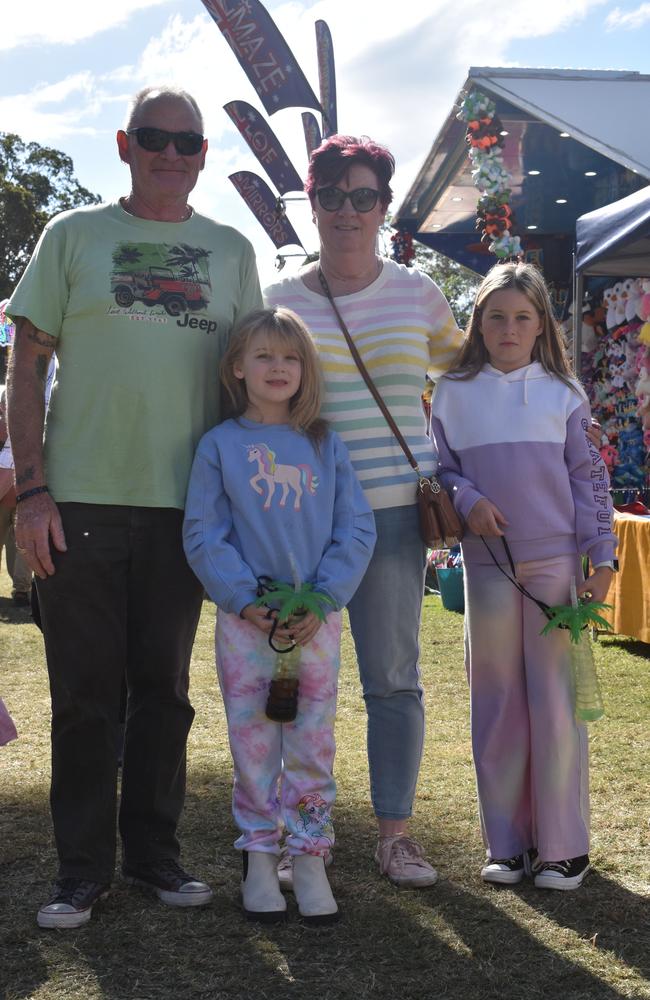 Adrian, Michele, Gabby and Milli at the Sunshine Coast Agricultural Show 2023.