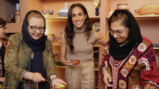 Meghan has been doing her own thing, hosting a dinner for the Southern California Welcome Project that helps create a safe space for women resettled in the US. Picture: archewell.org