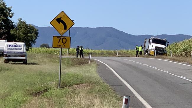 A 19-year-old Mirani man was riding a motorcycle when it collided with a truck near Marian about 8am on September 10. Picture: Duncan Evans