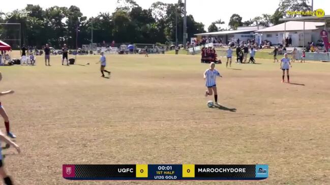 Replay: UQFC v Maroochydore FC (U12 girls gold cup) - Football Queensland Junior Cup Day 2