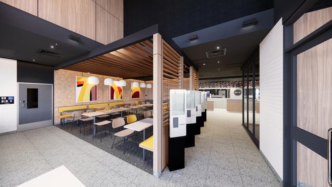 How the new McDonald’s Pimpama City will look when construction is complete. Picture: DM2 Architecture.