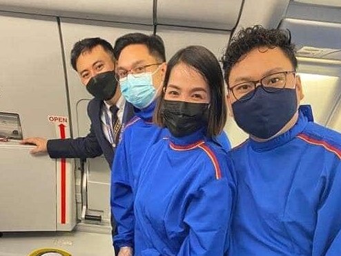 One in 26 million event happens on plane