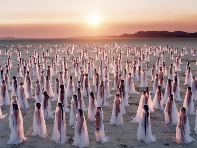 Spencer’s Tunick work in Nevada.