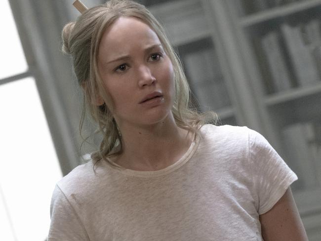 Jennifer Lawrence wears this one expression a lot in mother! You’ll be using it a lot while you watch the movie too. Picture: Paramount Pictures/Protozoa Pictures