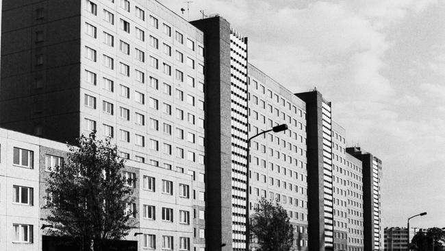 The Stasi headquarters in East Berlin before the fall of the wall in 1989.