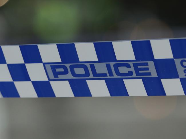 MELBOURNE, AUSTRALIA - NOVEMBER 09: A general view of Police tape on November 09, 2018 in Melbourne, Australia. A man has been shot by police after setting his car on fire and stabbing several people in Bourke St mall in Melbourne's CBD this afternoon. The man was arrested at the scene and has been taken to hospital under police guard in a critical condition. (Photo by Robert Cianflone/Getty Images)