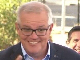 Scott Morrison has made an awkward blunder at a press conference in Adelaide.