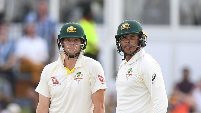 Hughes feels Smith doesn’t always get the help of his teammates with reviews. (AAP Image/Dave Hunt)