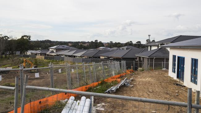 More houses are being built in the Claymore area. Picture: Dylan Robinson