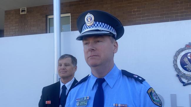 Orana Mid-Western District Superintendent Tim Chinn and Detective Chief Inspector Paul Stephens. Photo: Tijana Birdjan