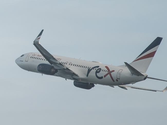 SYDNEY, AUSTRALIA - NewsWire Photos May 6, 2021: A Rex (Regional Express) aircraft shortly after take off at Sydney Airport.Picture: NCA NewsWire / James Gourley