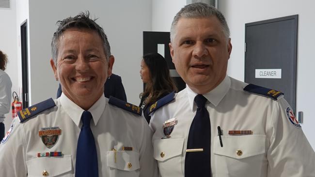 Jacinta Young and Martin Wells at the opening of the new Coffs Harbour NSW Ambulance Station on July 25, 2023. Picture: Chris Knight