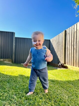 He's now a happy 15-month old whose had an "incredible" response to his treatment. Picture: Supplied