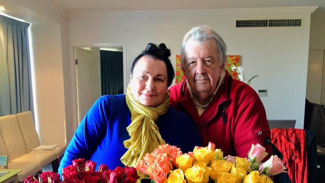 Alan Metcalfe with his wife Mary Metcalfe more recently, before his death in 2017.