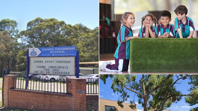 Zahra Grammar School, Kingdom Culture Christian School and St Anthony of Padua are all rapidly booming. Picture is Tamara Khattar, Celine Eyou, Jarryd Crescini and Antonio Mittiga at St Anthony of Padua in 2018.