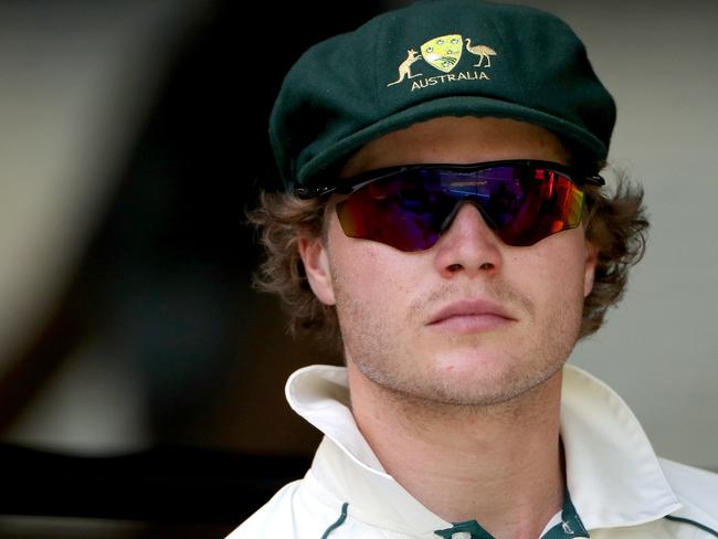 Will Pucovski of Australia is seen during day 3 of the Men's Tour match between Australia A and Pakistan at Optus Stadium in Perth, Wednesday, November 13, 2019. (AAP Image/Richard Wainwright) NO ARCHIVING, EDITORIAL USE ONLY