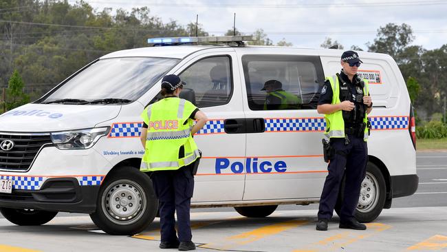 Police on scene. Picture: John Gass