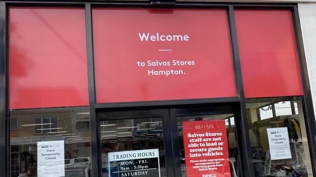 The closed Salvation Army store in Hampton had items dumped outside, creating a CODVID-19 hazard as well as troubling walkers.