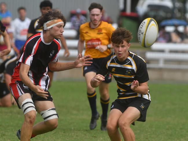 QLD Rugby Union State Championships (17-18 years boys) at the Townsville Sports Precinct. Saturday May 24. Wide Bay against Capricorn. Picture: Evan Morgan