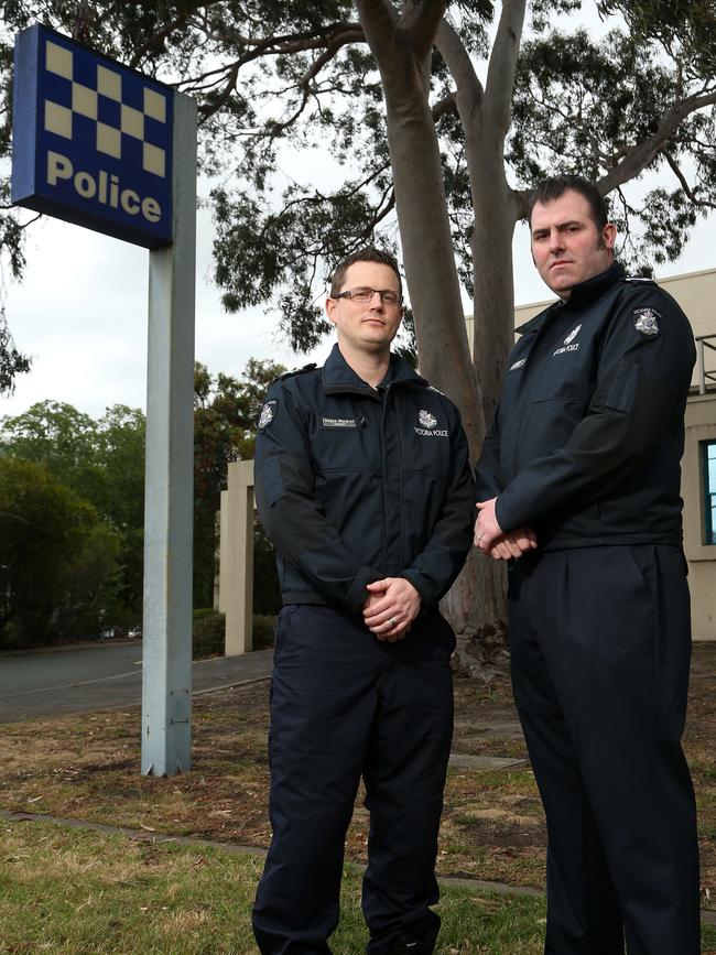 Sergeant Angus Waldron and detective Senior Constable Heath Thomas were based in Glen Waverley.