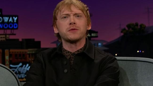 Harry Potter star Rupert Grint appears on The Late Late Show.