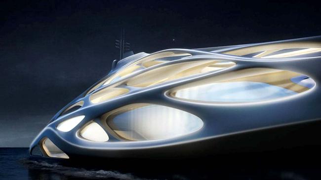 And made for German shipbuilder Bloom + Voss. Picture: Moka for Zaha Hadid and Blohm + Voss