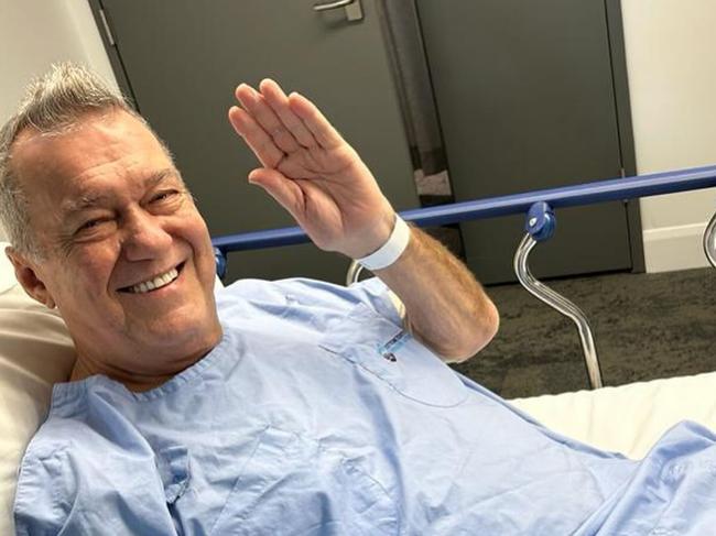 Rocker Jimmy Barnes on the mend after undergoing open heart surgery late last year. Picture: Instagram