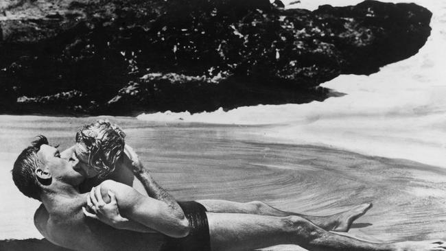 Burt Lancaster and Deborah Kerr in a scene from 'From Here to Eternity’. Picture: Columbia Pictures.