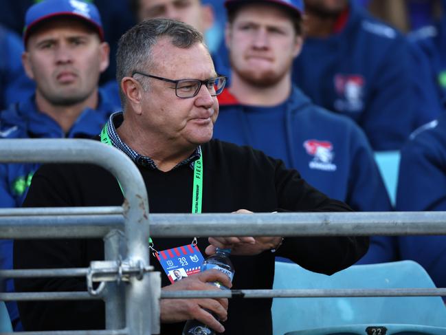 SYDNEY, AUSTRALIA - JULY 02: Blake Cannavo is seen during the round 18 NRL match between Canterbury Bulldogs and Newcastle Knights at Accor Stadium on July 02, 2023 in Sydney, Australia. (Photo by Jeremy Ng/Getty Images)