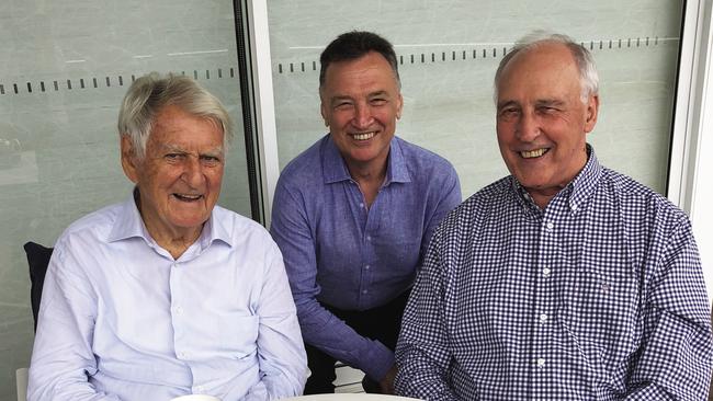 Bob Hawke with Craig Emerson and Paul Keating.