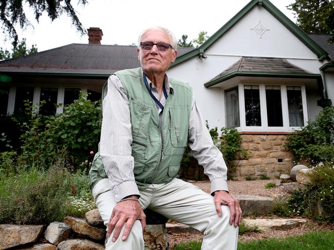 Grandson of Hans Heysen, Peter Heysen at the Cedars in Hahndorf that will be rejuvenated. Photo: Calum Robertson