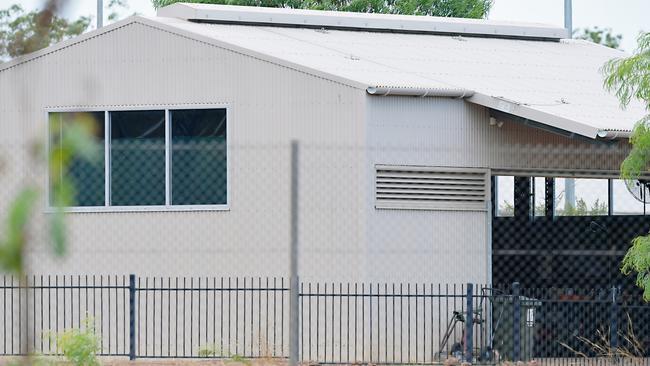 The fencing surrounding the cottages housing low risk prisoners at the Darwin Correctional Facility.