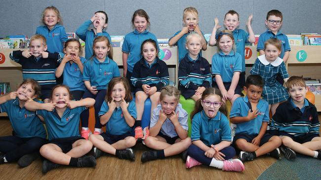 St Catherine of Siena Prep JL Back row L-R: Piper Smith, Patrick Westaway, Matilda Mathews, Jude Allan, William Beale, Lynx Roberts. Middle row: Koby Robertson, Lulu Kingsbury, Evie Williams, Amelia Camilleri, Daisy Carollo, Sasha Anderson, Elsie Magro. Front row: Paige Cole, Maggie Coves; Tara Tripp, Scout MacLeod, Minnie Hoyer, Felipe Natrielli Aragao, Alvin Elijah.