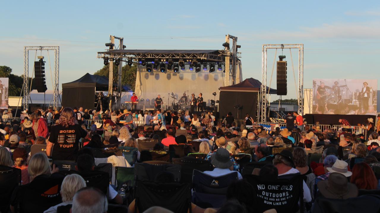 Hundreds rocked up to Burnett Heads for the Sounds of Rock Festival on Saturday night.