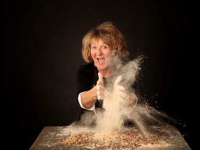 Jen Moore with her Rupanyup lentils. Picture: Andy Rogers