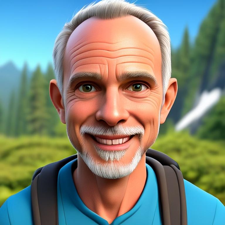 A friend of mine as a hiker, created in Image Playground.