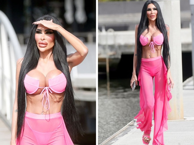 ‘Barbie’ rocks tiny bikini and sheer pants