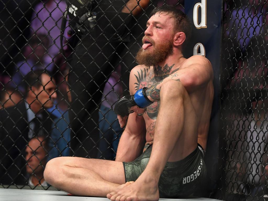 Conor McGregor following his loss to Khabib Nurmagomedov.