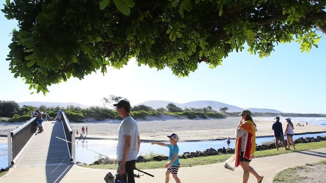 The beach is a popular spot for families. Photo: Visit NSW