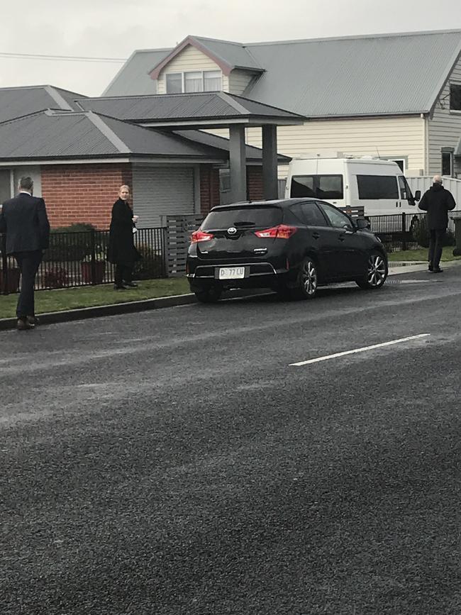 Police are searching another house on Main St, Ulverstone as the, investigation into Tuesday morning's murder of a 23-year-old woman continues. Photo: Helen Kempton