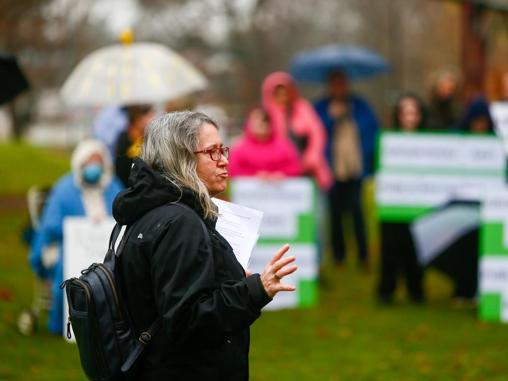 Westbury Residents Against the Prison president Linda Poulton, now also a Senate candidate for The Local Party. Picture: Patrick Gee