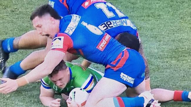 Jack Wighton allegedly biting Tyson Gamble